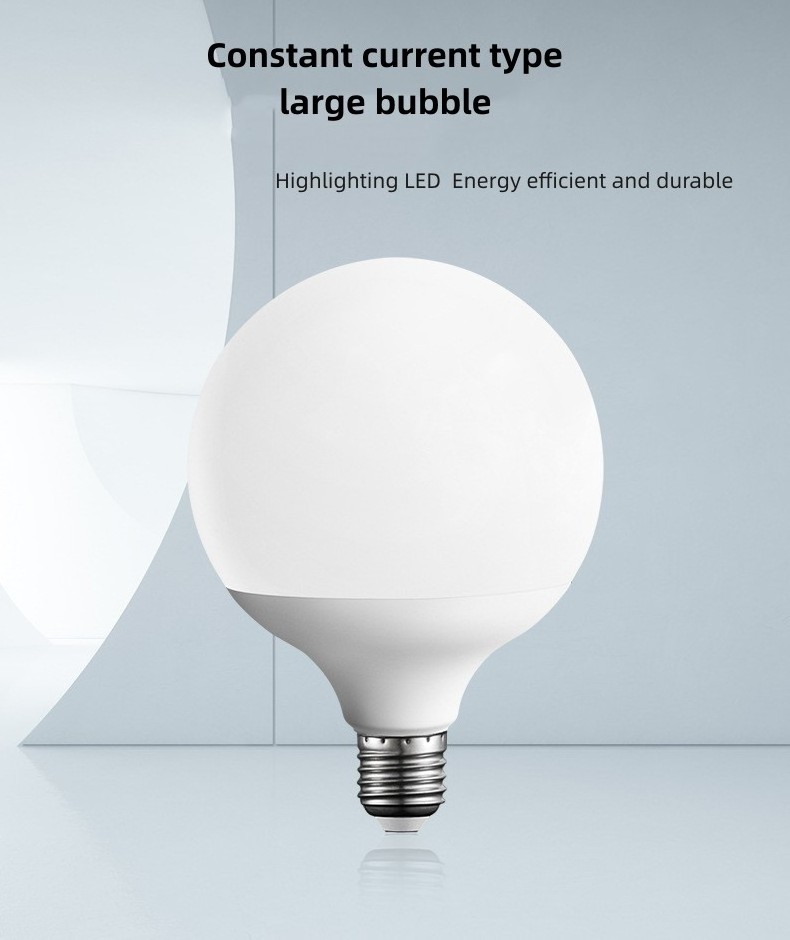 Customized led bulb light 18W B22 bayonet E27 large round bulb 24W bulb