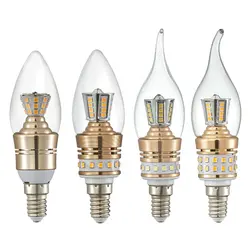 High Quality LED Candle Light Bulb with E14 Small Screw Base Available in 5W 8W and 10W Variants