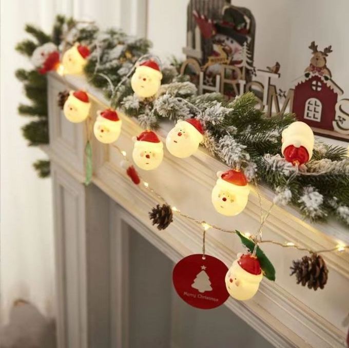 Christmas decoration lights Xmas man/snow man string lights battery operated holiday lights