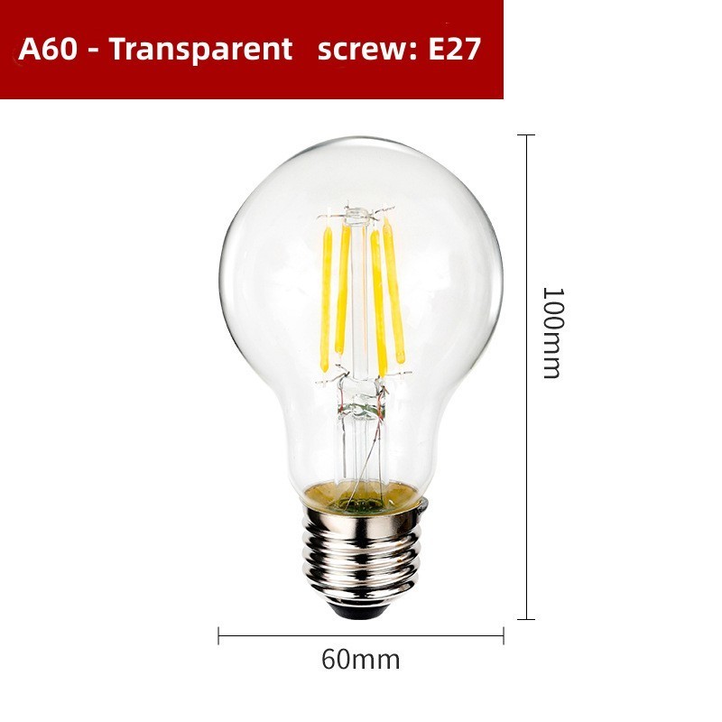 Customized G45 clear led filament bulb light lamp with 360 degree beam angle 220v 120v Glass Cover Edison E27 Style