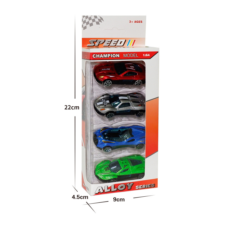 Cheapest Children Sliding Friction Model Mini Car 1:64 Hot Free Wheels  Die cast Car Toy 6pcs Alloy Car