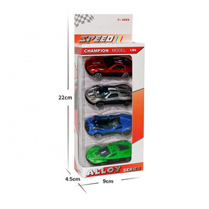 Cheap Price Boy Toys Sliding Model Car 4 PCS HotWheels Series Truck 1:64 Die cast Alloy Toy Car