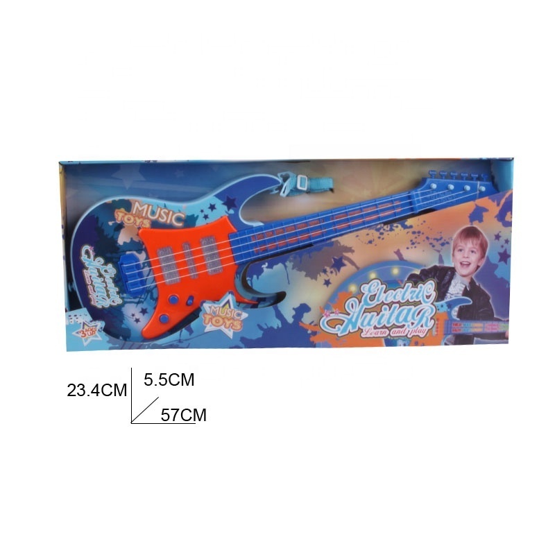 New Design Instrument Musical Toys For Children Music Toys Set 4 String Guitar With Light&Music Toy Guitar