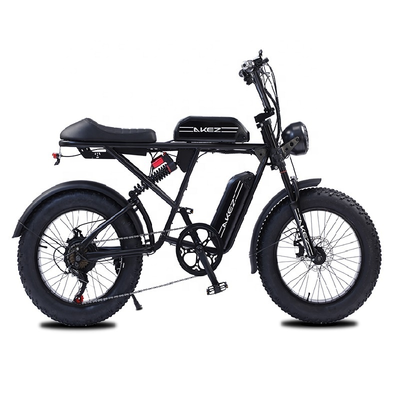 Upgraded Akez 20 Inch Sur Ron Electric Fat Tire E Mountain Pit Dirt Bike Electric Motorcycle Retro Ebike Full Suspension