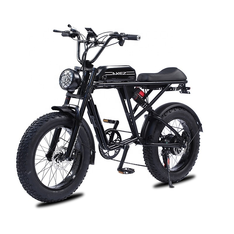 Upgraded Akez 20 Inch Sur Ron Electric Fat Tire E Mountain Pit Dirt Bike Electric Motorcycle Retro Ebike Full Suspension