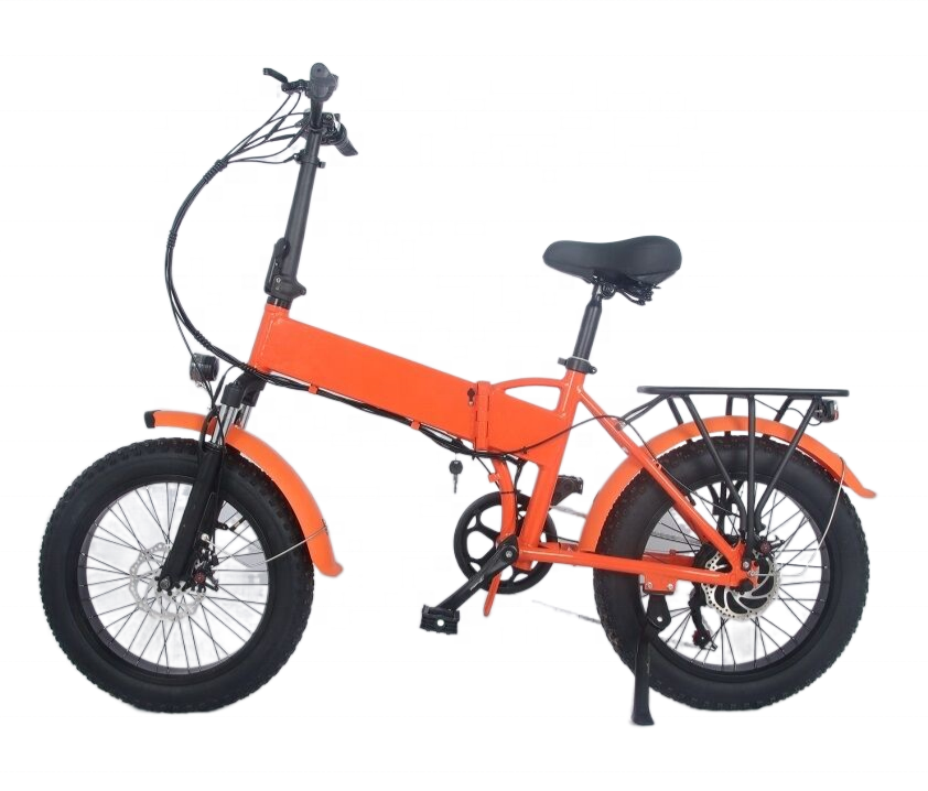 China Factory Eu Warehouse High Speed 20 Inch 500W Battery Folding Bike Electric Bicycle Fat Tire E Bike For Wholesales