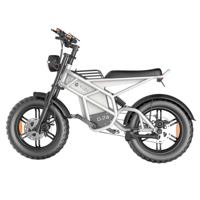 New 20 Inch Drive Motor Ebike Full Suspension Fat Tire E Bike 1500W Long Range Electric Mountain Bike E Bike For Adults