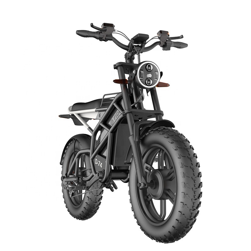 New 20 Inch Drive Motor Ebike Full Suspension Fat Tire E Bike 1500W Long Range Electric Mountain Bike E Bike For Adults