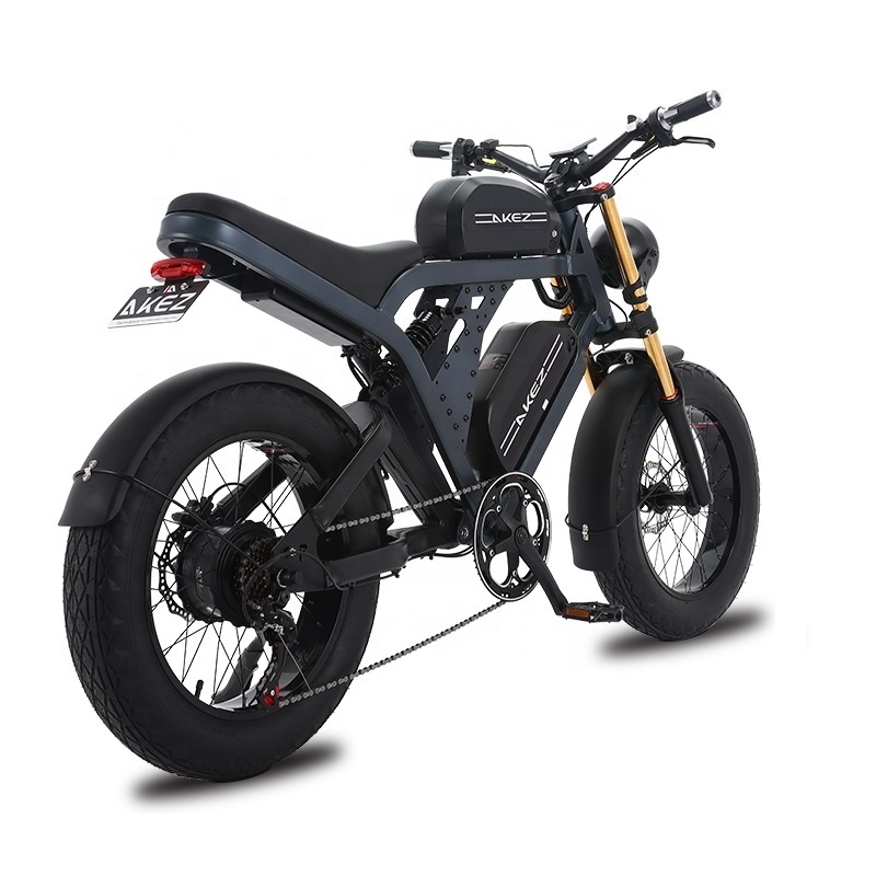 New Trends Akez Surron 20 Inch Off Road Ebike Fat Tire E Bike Dual Battery1500W 36Ah/41Ah Electric Mountain Dirt Bike Bicycle