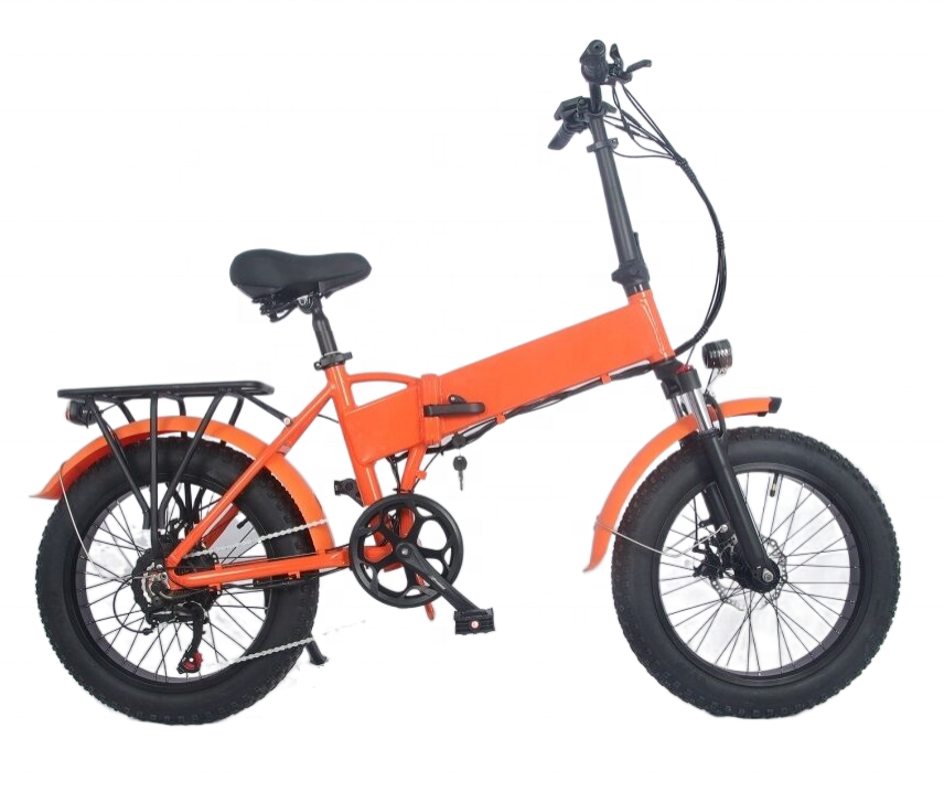 China Factory Eu Warehouse High Speed 20 Inch 500W Battery Folding Bike Electric Bicycle Fat Tire E Bike For Wholesales