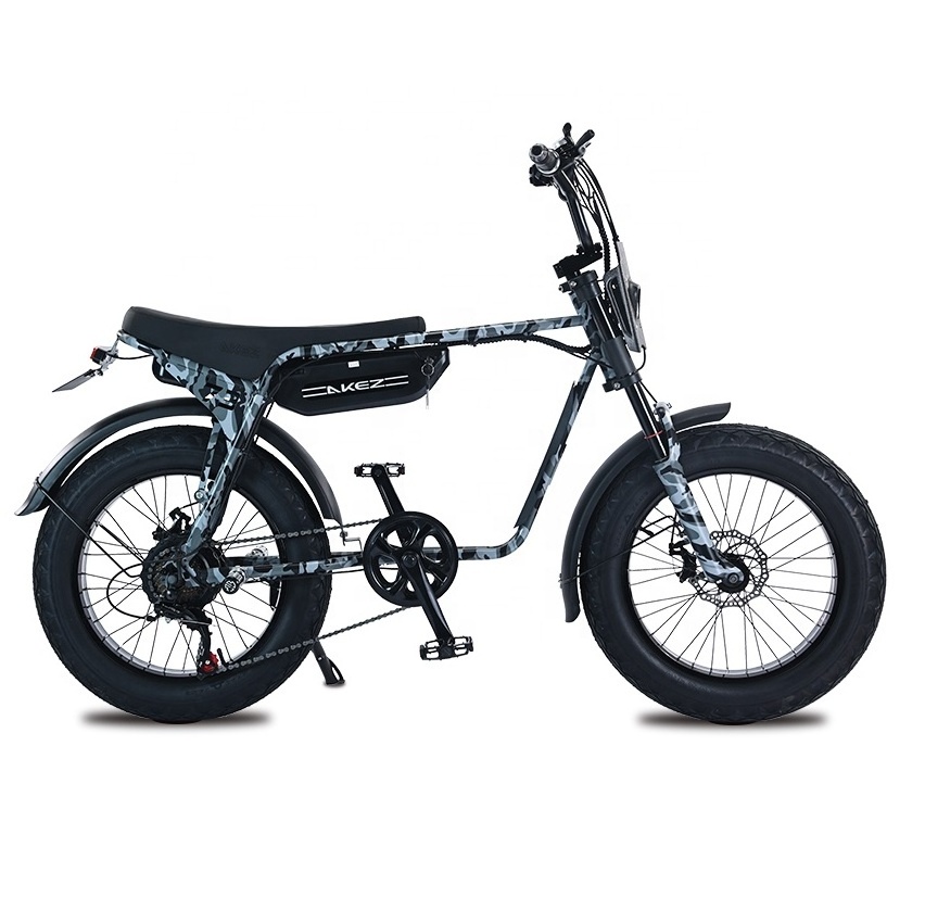 Fast Speed 20 Inch E Bikes From China Fat Tire E-bike Beach Cruiser Electric Motor Mountain Bike USA EU Warehouse Fast Delivery