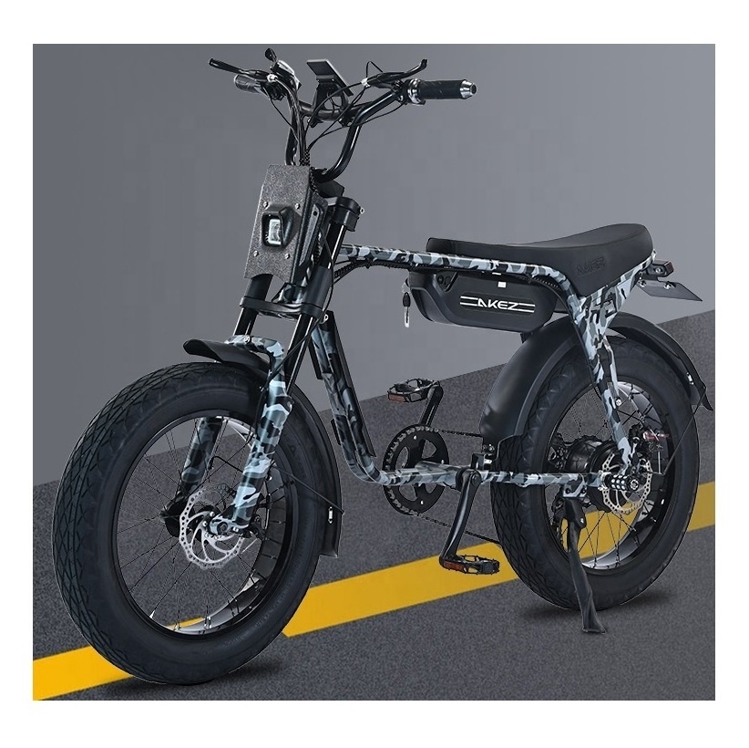 Fast Speed 20 Inch E Bikes From China Fat Tire E-bike Beach Cruiser Electric Motor Mountain Bike USA EU Warehouse Fast Delivery