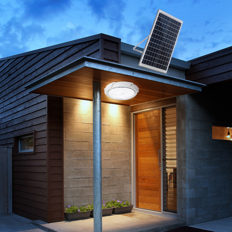 solar powered motion sensing outdoor LED porch ceiling lights 50W 100W 200W 300W solar operated outdoor ceiling lights