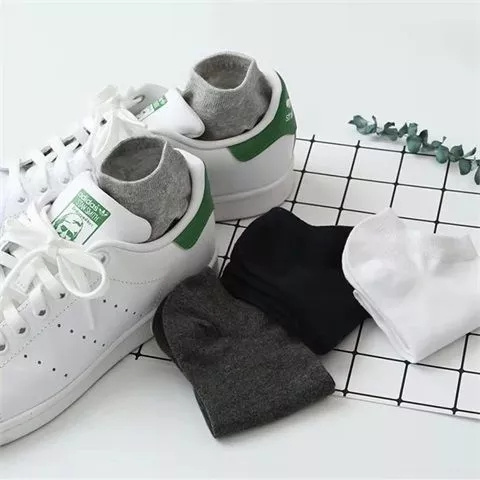 Socks wholesale bulk production disposable cheap low cut ankle socks black white gray men business socks in box