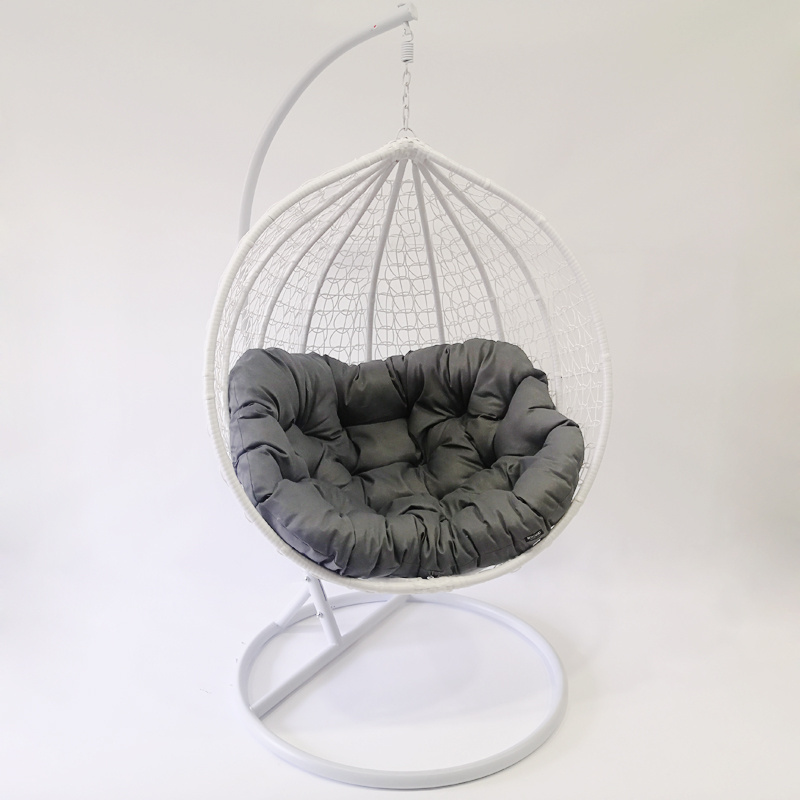 2021 China factory price Swing Cage Chair Wicker Hanging Chair Dog Swinging Egg Chair White