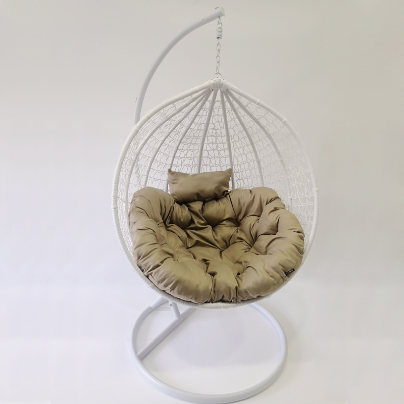 2021 China factory price Swing Cage Chair Wicker Hanging Chair Dog Swinging Egg Chair White