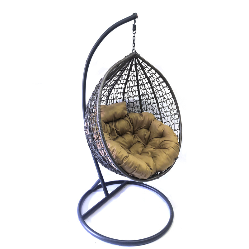 2021 China factory price Swing Cage Chair Wicker Hanging Chair Dog Swinging Egg Chair White