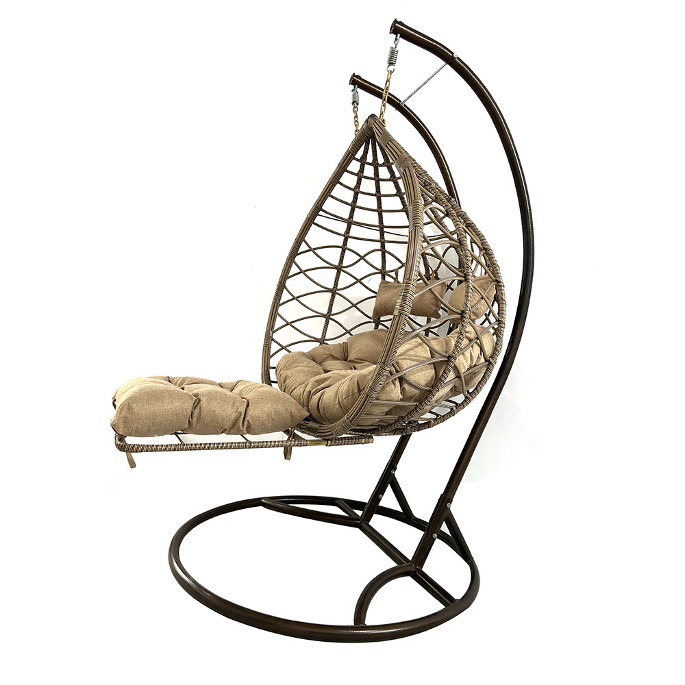 Swing Hanging Chair Encase Wicker Rattan Outdoor Patio Porch Lounge Egg Swings Chairs