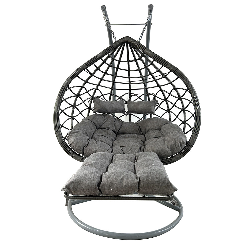 Swing Hanging Chair Encase Wicker Rattan Outdoor Patio Porch Lounge Egg Swings Chairs