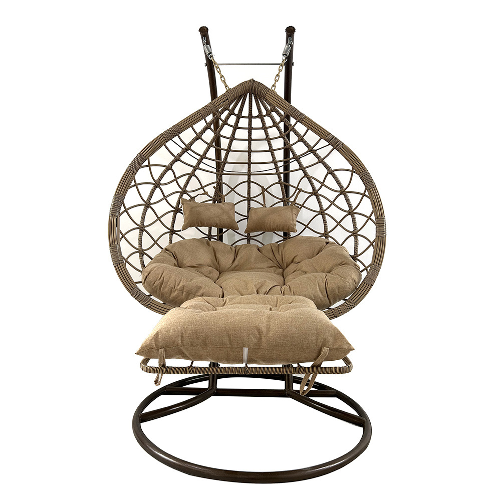 Swing Hanging Chair Encase Wicker Rattan Outdoor Patio Porch Lounge Egg Swings Chairs