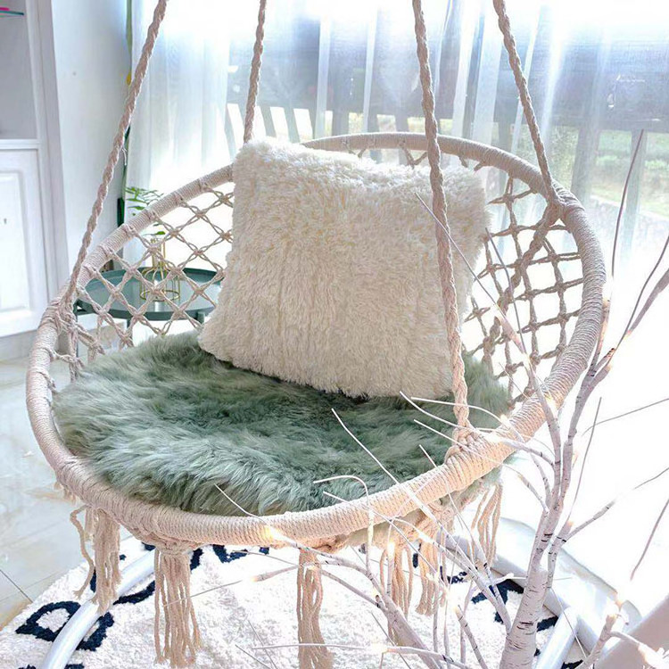 Hot sale Chair Macrame Swing Cushion Hardware Kits Hanging Chair Adults Indoor Outdoor Pod Tree Swing