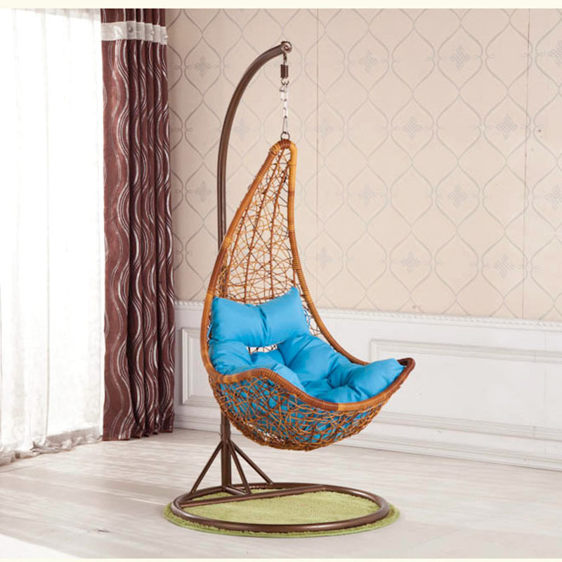 Best loading quantity 360 sets rattan egg chair macrame baby swing with big size cushion indoor swing