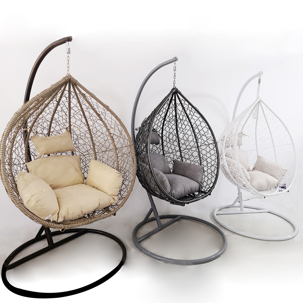 High quality spray powder paint swing chair stand with thicken packaging balancoire boho furniture