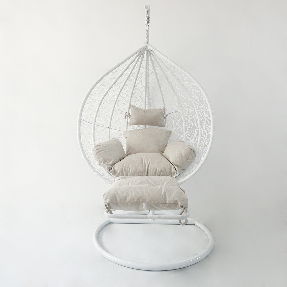 Double Wicker Hanging Swing Chair Indoor Living Room Rattan Rocking Chair Bird's Nest Balcony Hanging Basket