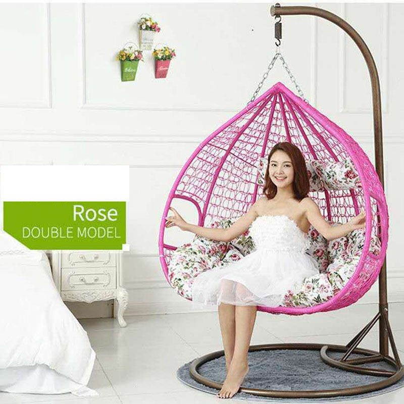 Homewares Kid Jhula Daybed Rattan Hanging Swing Bed Round Wicker Sofa Egg Swing Chair