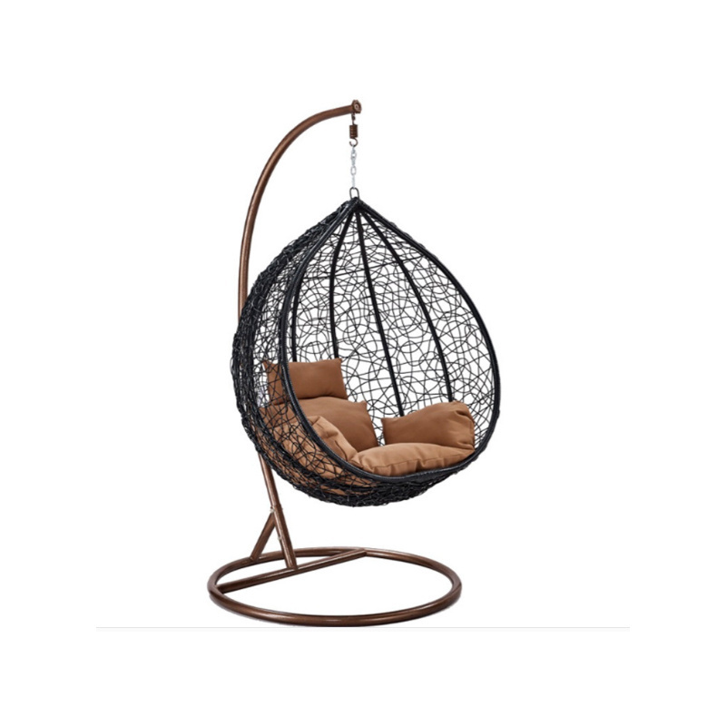 Funny rattan egg shaped swing chair hanging for sale outdoor