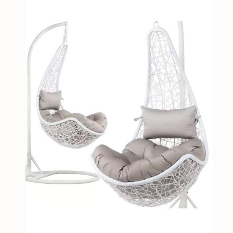 Outdoor Garden Wooden Pet Swing Egg Rattan Chair Egg Pod Hanging Rattan Swing Chair