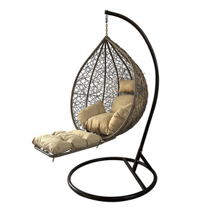 Double Wicker Hanging Swing Chair Indoor Living Room Rattan Rocking Chair Bird's Nest Balcony Hanging Basket