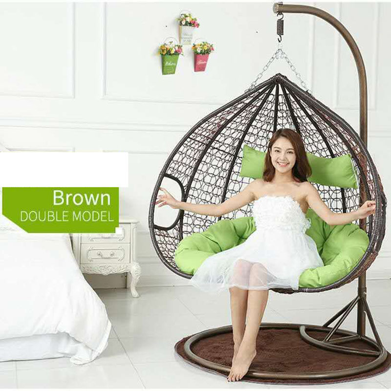 Homewares Kid Jhula Daybed Rattan Hanging Swing Bed Round Wicker Sofa Egg Swing Chair