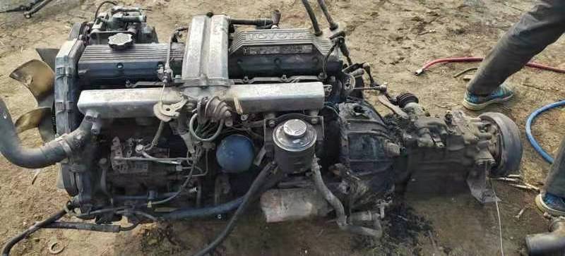 Used Original 1HZ Diesel Engine With Gearbox For Toy ota Land Cruiser ...