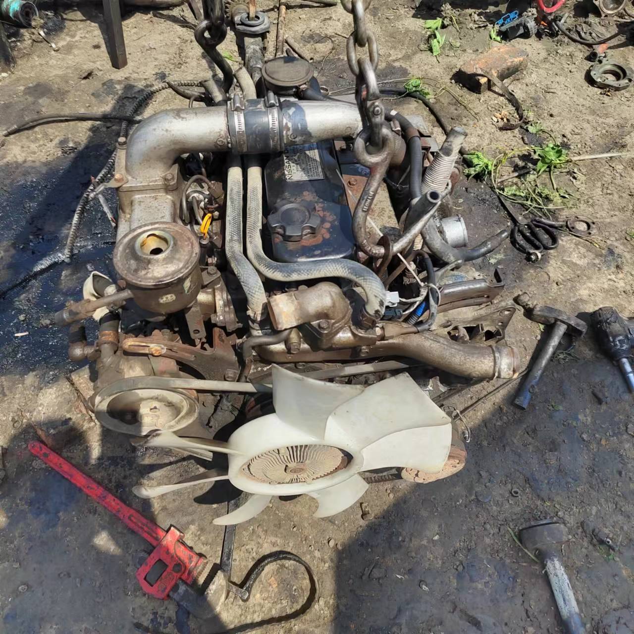 Used Nissan qd32 Diesel Engine Four Cylinder qd32t Complete Engine for Sale