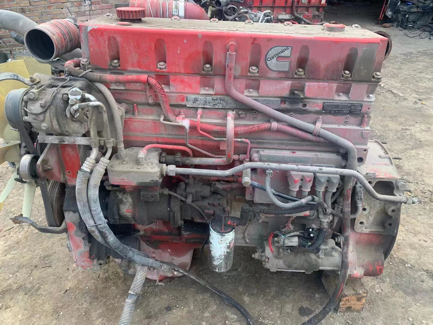 Used Diesel engine Cum mins M11 ISM11 tier 2 cylinder head used engine assembly for Heavy  truck machinery