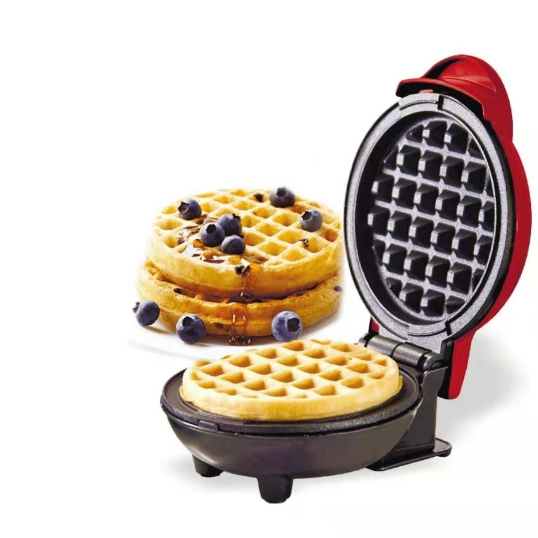 Portable private label five heart waffle maker machine breakfast sandwich maker