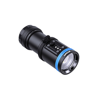 XTAR photography diving fill light red purple blue beam three color changing lighting multifunction dimming light led flashlight