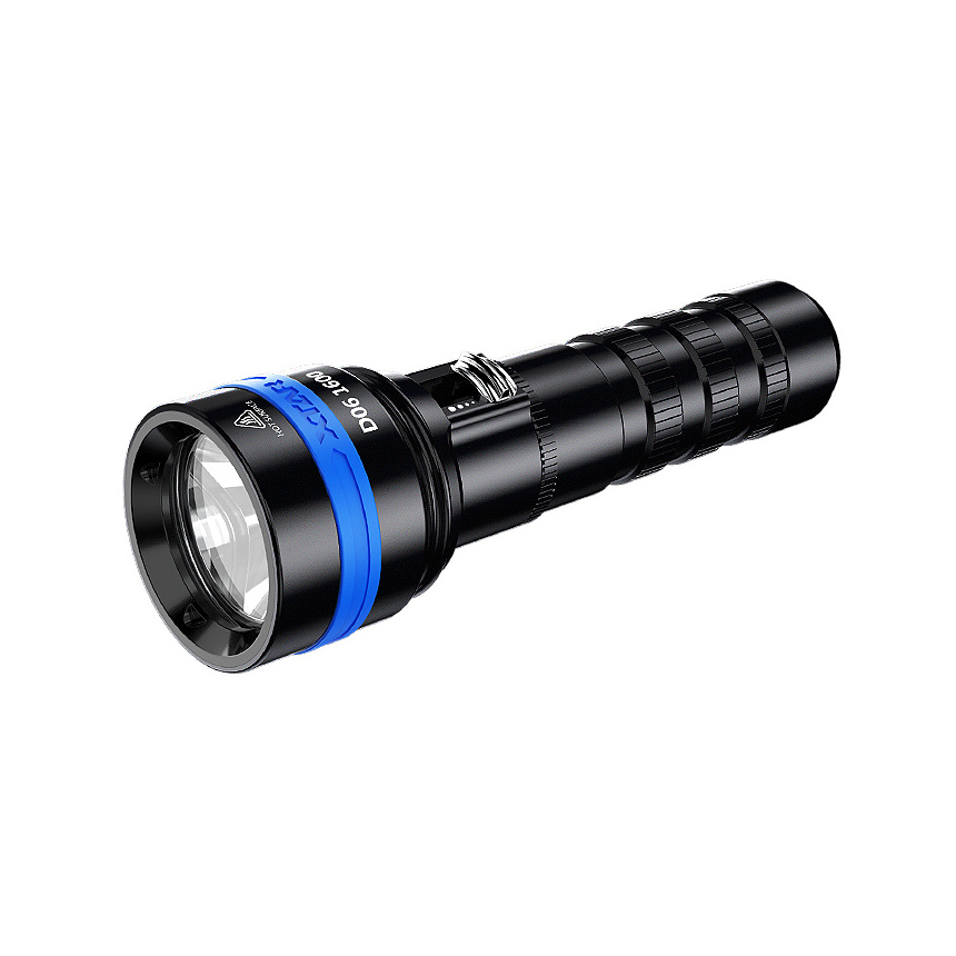 Xtar D06 1600 Cr123a 16340 18650 Powered Long Range Distance 430m Long Shot Beam Led Waterproof 100m Diver Flashlight