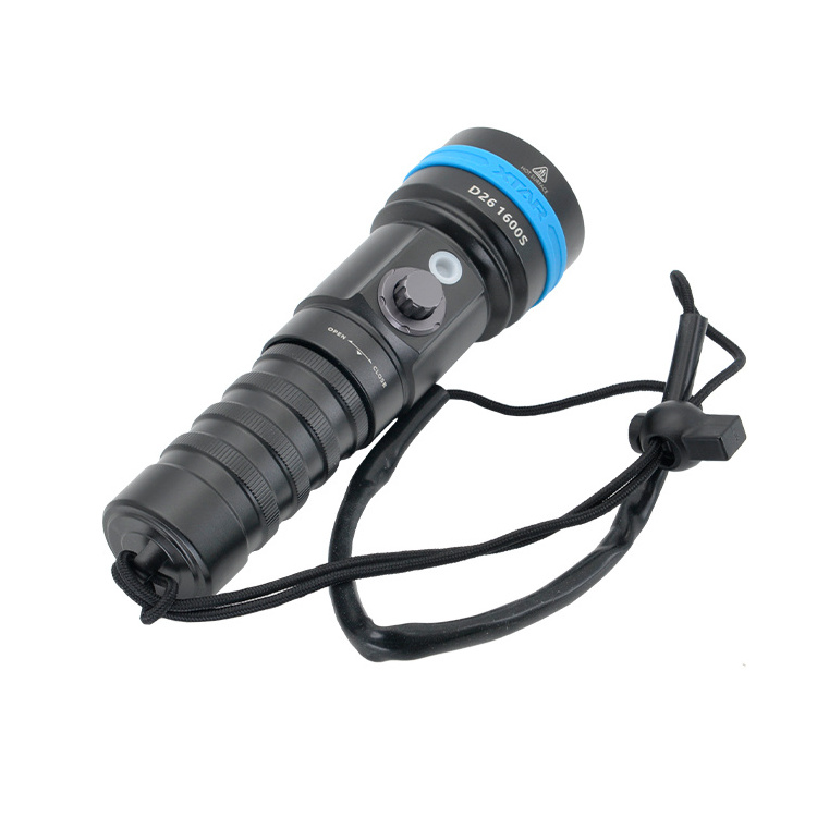 Fast Delivery XTAR D26 1600S Diving Flashlight Underwater Torch IP68 Scuba Diving Lights Securitying Diving Flashlight