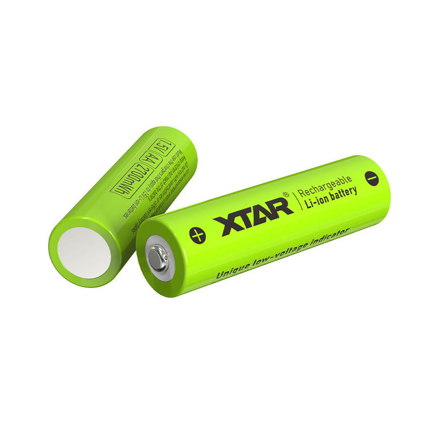 Xtar New 1.5v AA Lithium ion Li-ion Rechargeable Batteries Double AA Li Ion Recargable Battery