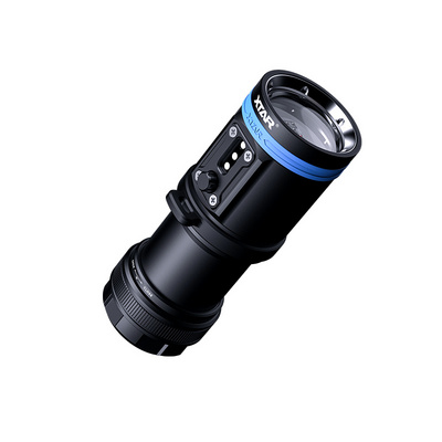 D30 4000 Lumens Red Blue UV Light Waterproof 9 Led Dive Torch Diving Flashlight for Professional Diving Photography Vlogging