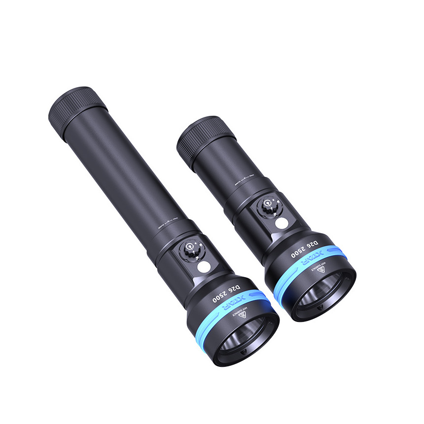 XTAR D26 2500lm LED Underwater 100 meter Diving Torch Professional Scuba Tauchlampen Diving Flashlight with Long Handles