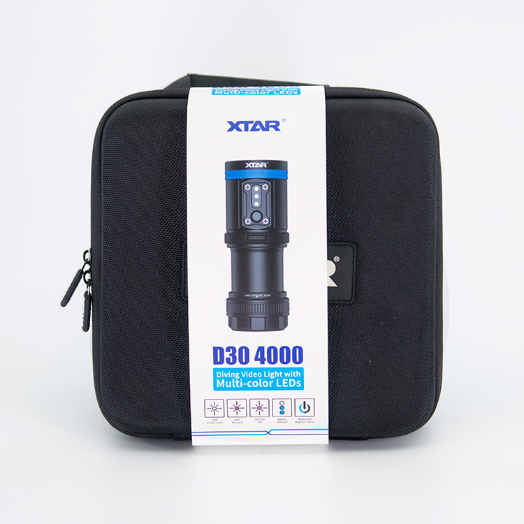 XTAR D30 linterna de sumergible grande 4000lumen UV Underwater Photo Video Scuba Dive Light Flashlight