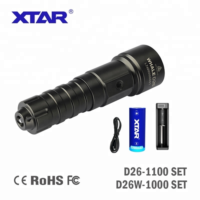 Xtar D26 Led Senter Diving Flashlight 100 meters Underwater Waterproof Flash Light Torche Sous Marine Phare de Plonge