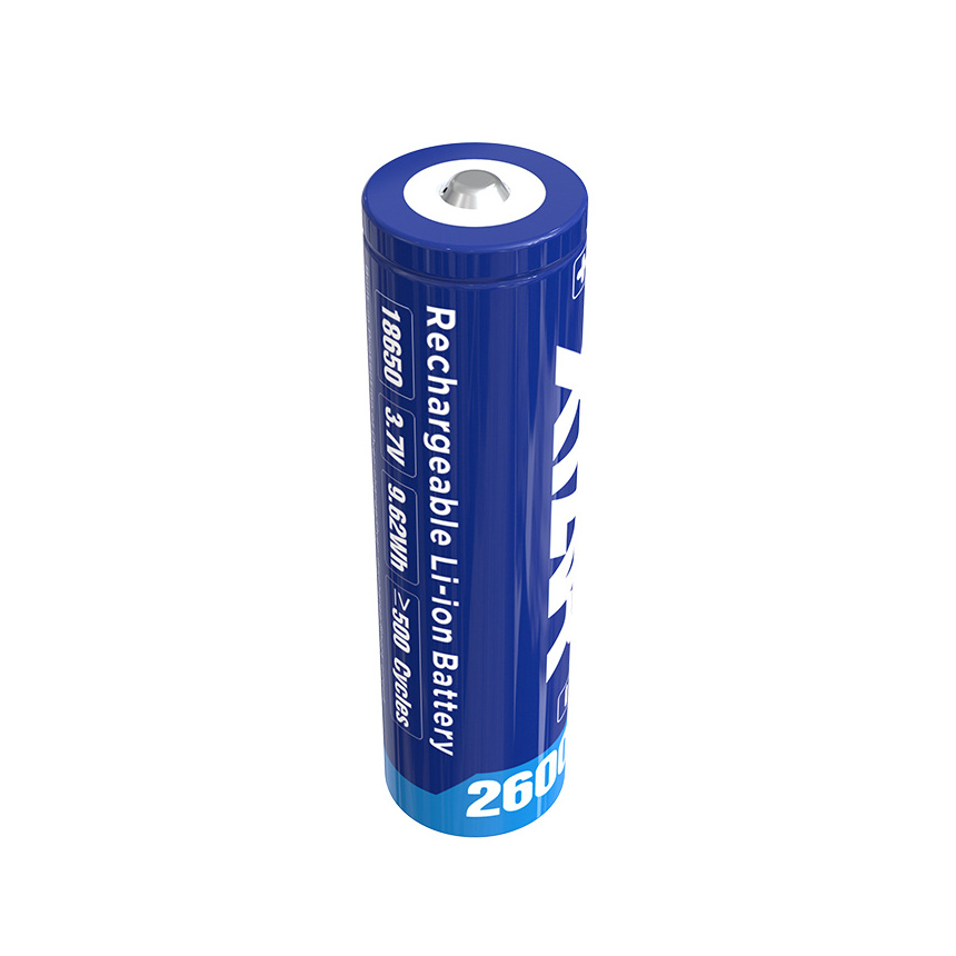 Xtar 18650 3.7v 2600mah Li Ion Rechargeable Battery Button Top Li-ion Protected Board Flashlight Battery