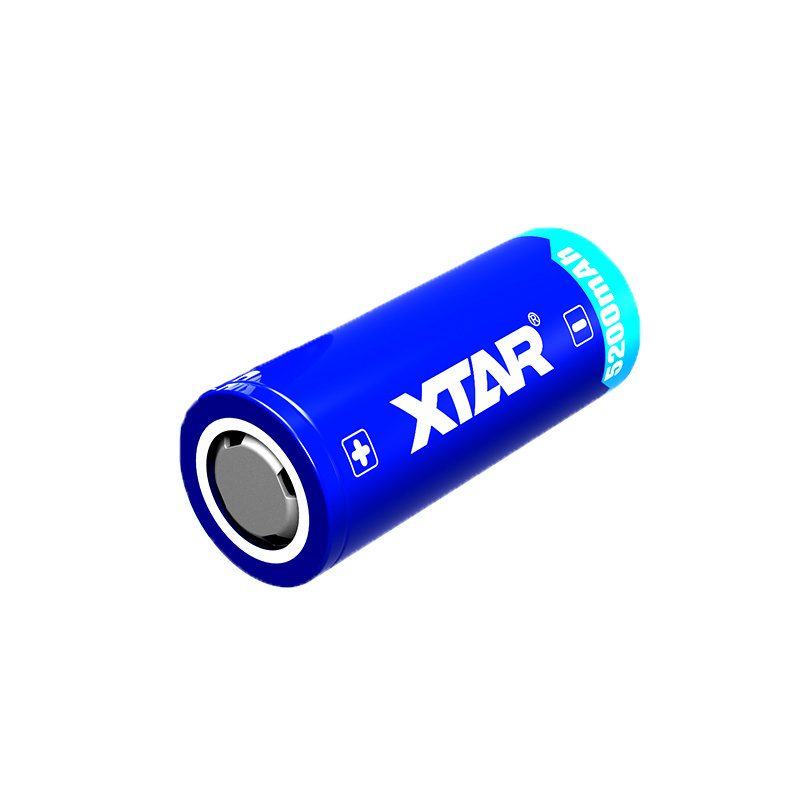 Xtar Cylindrical 26650 Li Ion Battery 5200mah High Capacity Battery Lithium Ion Rechargeable Flashlight Battery