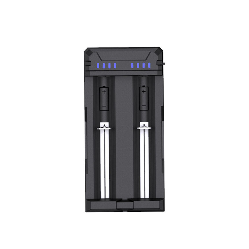 FC2 18650 Battery Charger 2 Cell Cylindrical 18500 18650/21700/26650 3.7v Li-ion Universal usb Battery Charger 2 slots