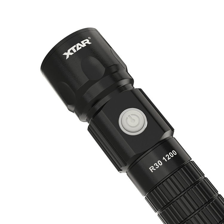 XTAR Touch Light Led Flashlight Torch R30 1200lm Emergency Light Type C Rechargeable 21700 Battery Sport Flashlight