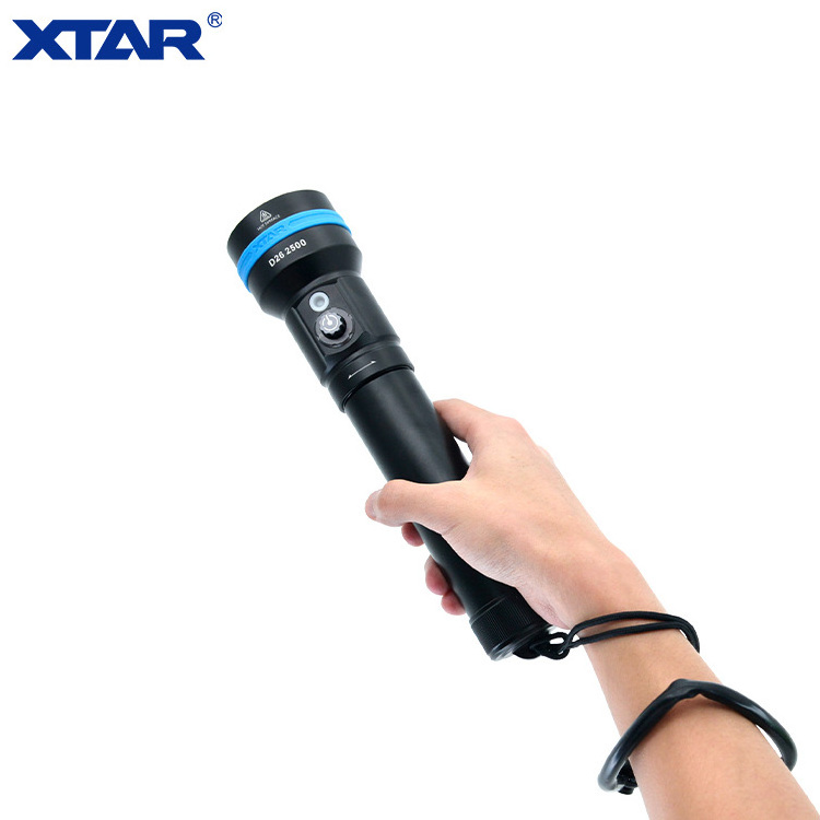 XTAR D26 2500lm lampe plonge sous marine linternas acuaticas de buseo night fishing torch Diving Flashlight